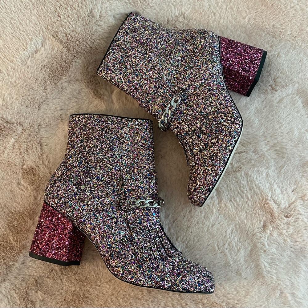 NEW ASOS Glitter Booties UK SIZING